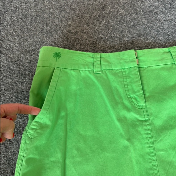 Lilly Pulitzer Green Women's Skirt With Pockets Cotton Size 6 - Picture 4 of 10